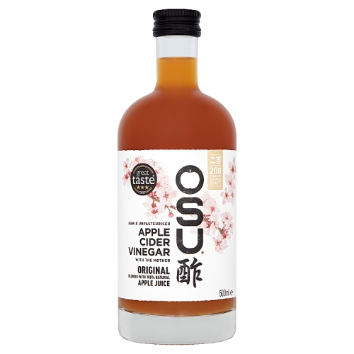 OSU RAW APPLE CIDER VINEGAR WITH THE MOTHER APPLE JUICE BLEND 500ML