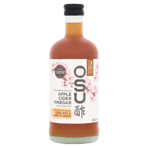 OSU APPLE CIDER VINEGAR WITH LEMON JUICE & A HINT OF GINGER 500ML