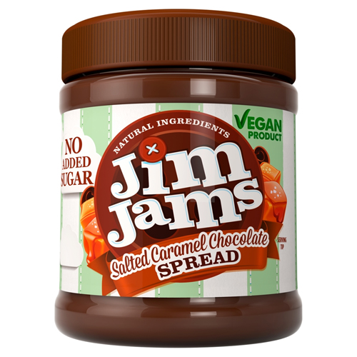 JIM JAMS NAS SALTED CARAMEL CHOCOLATE SPREAD 330G