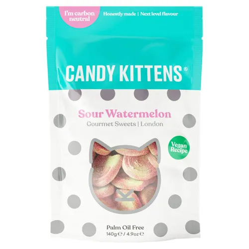 CANDY KITTENS SOUR WATERMELON GOURMET SWEETS 140G