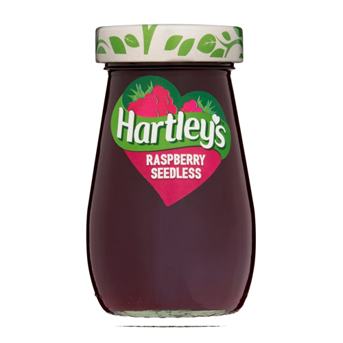 HARTLEY'S BEST SEEDLESS RASPBERRY JAM 300G
