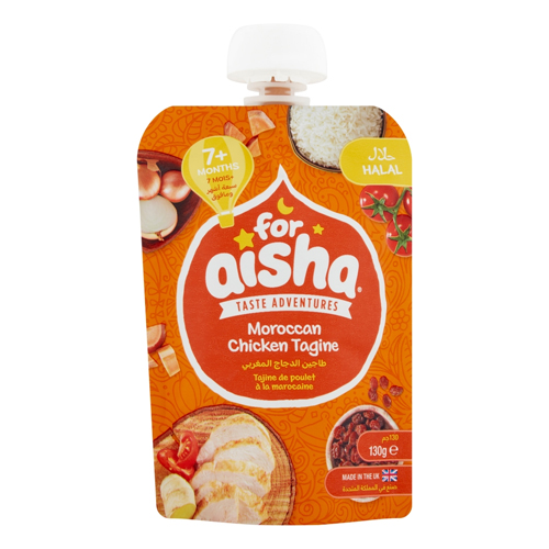 FOR AISHA MOROCCAN CHICKEN TAGINE 7+ MONTHS STAGE 2 130G