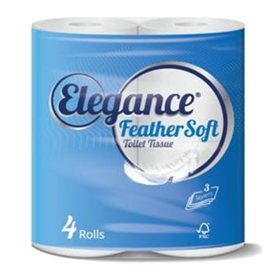 ELEGANCE FEATHER SOFT PMP £1.49 4ROLL