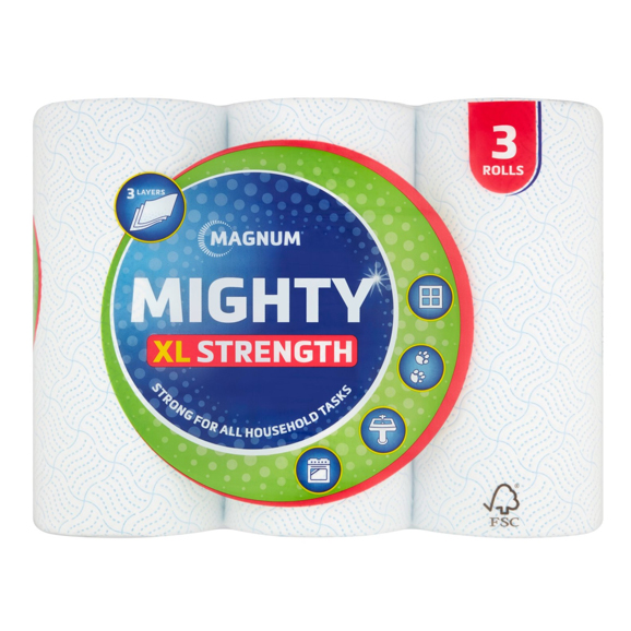 MAGNUM MIGHTY KITCHEN TOWEL PMP £3.99 3ROLL