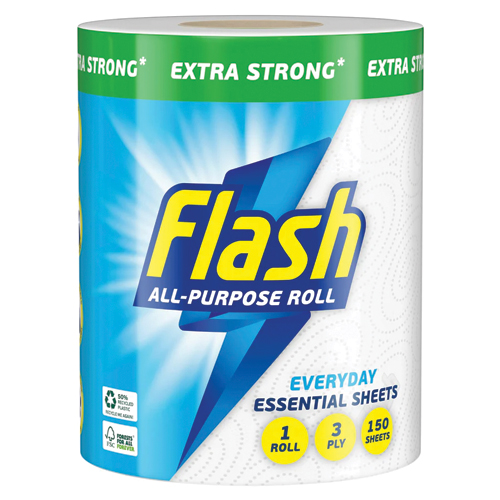 FLASH ALL-PURPOSE ROLL EVERYDAY ESSENTIAL SHEETS 1PK