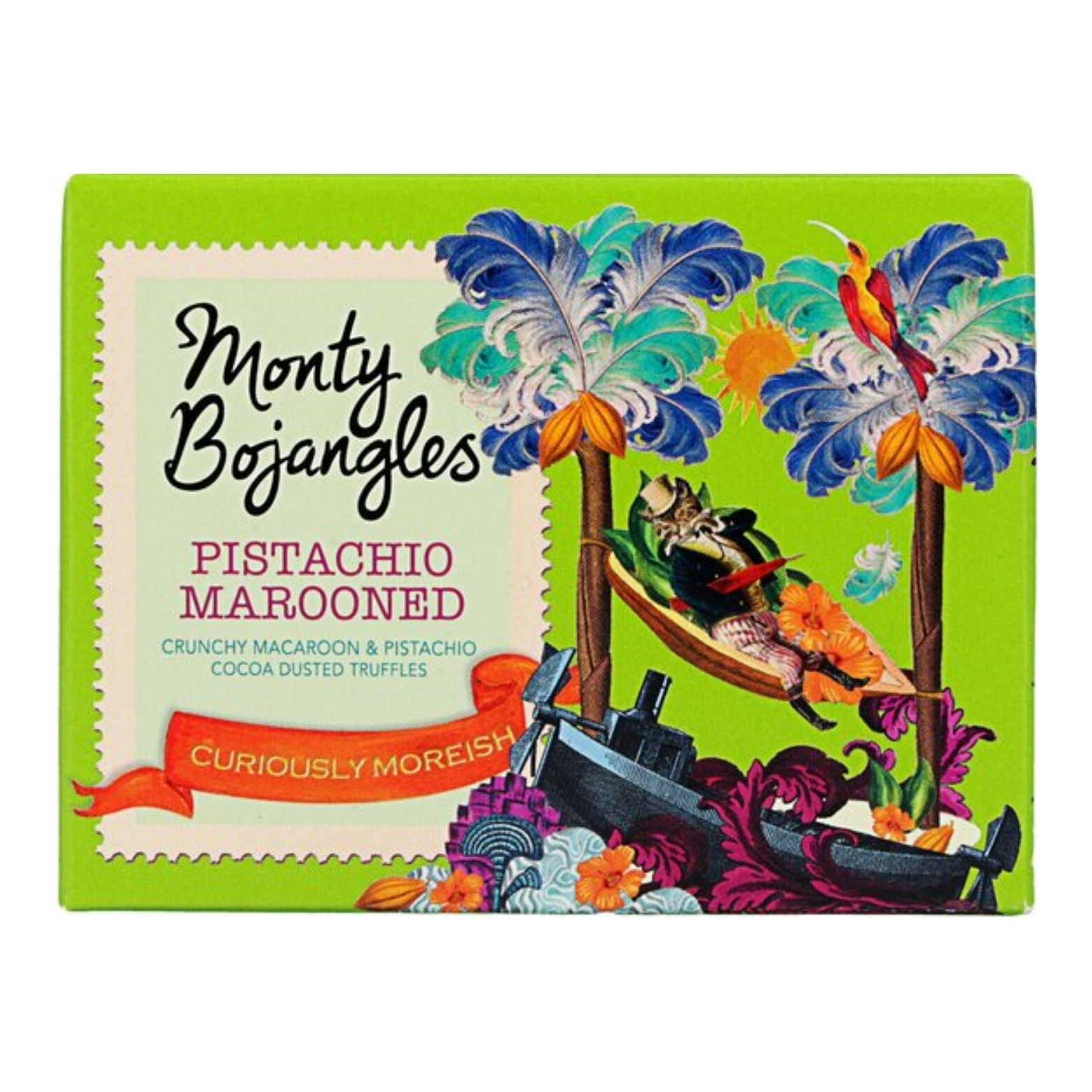 MONTY BOJANGLES PISTACHIO MAROONED CHOCOLATEY TRUFFLES 100G-XMAS