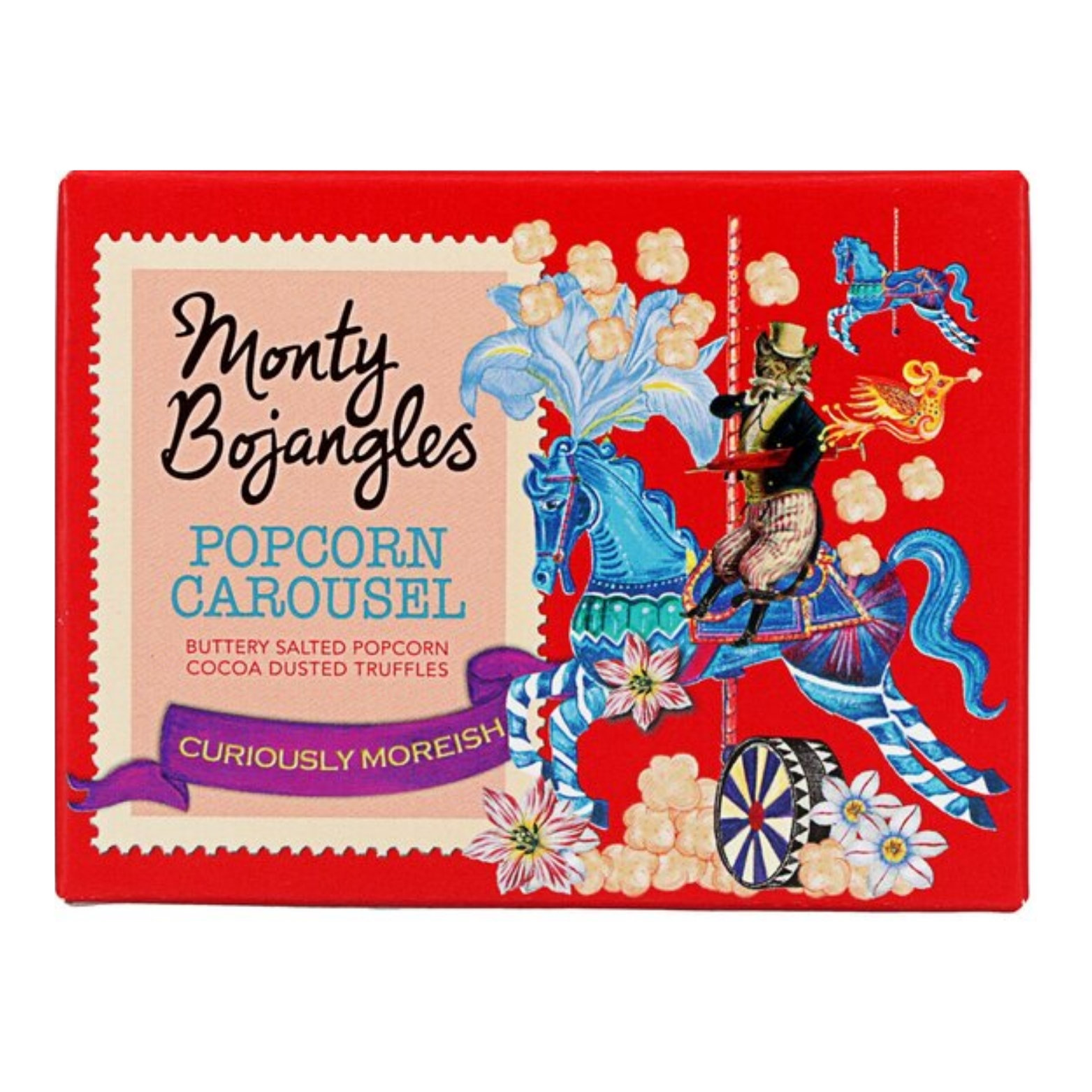 MONTY BOJANGLES POPCORN CAROUSEL CHOCOLATEY TRUFFLES 100G-XMAS