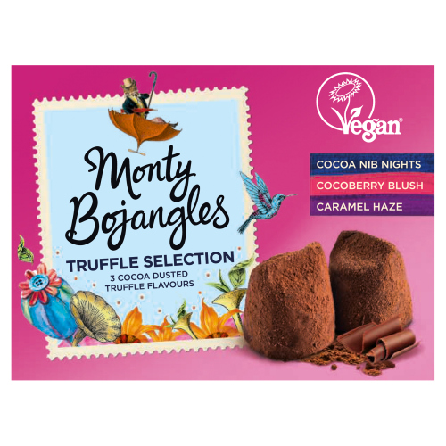 MONTY BOJANGLES VEGAN CHOCOLATEY TRUFFLES SELECTION 135G-XMAS