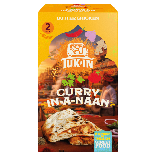 TUK IN FOODS BUTTER CHICKEN CURRY IN A NAAN 2PK 360G