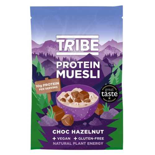 TRIBE PROTEIN MUESLI POUCH CHOC HAZELNUT 400G