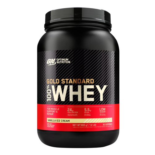 OPTIMUM NUTRITION 100% GSW TUB VANILLA ICE CREAM 900G