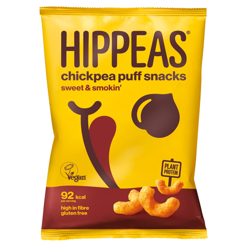 HIPPEAS SWEET & SMOKIN CRUNCHY CHICKPEA PUFFS 22G