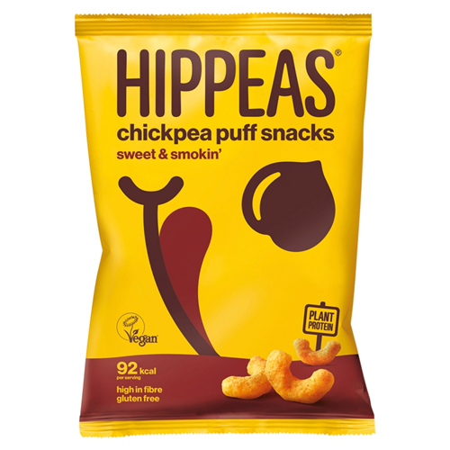 HIPPEAS LIMITED EDITION CHICKPEA PUFF SNACKS SWEET & SMOKIN' 78G