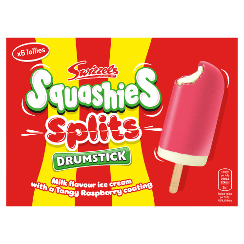 SWIZZELS SQUASHIES SPLITS LOLLIES 6PK