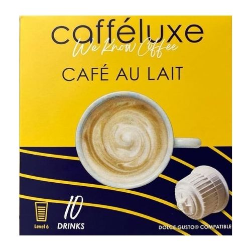 CAFFELUXE DOLCE GUSTO PODS CAFE AU LAIT 10'S