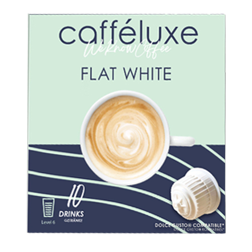 CAFFELUXE DOLCE GUSTO PODS FLAT WHITE 10'S
