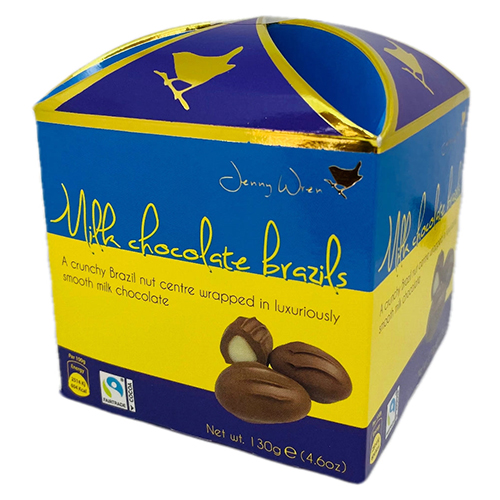 JENNY WREN MILK CHOCOLATE BRAZILS IN CIRCUS BOX 130G