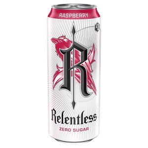 RELENTLESS RASPBERRY ZERO SUGAR CAN PMP £1.00 500ML
