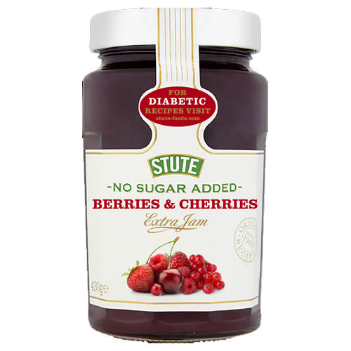 STUTE BERRIES & CHERRIES JAM NAS JAR 430G