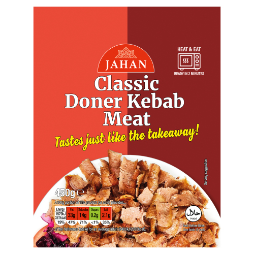 JAHAN CLASSIC DONER KEBAB MEAT 450G