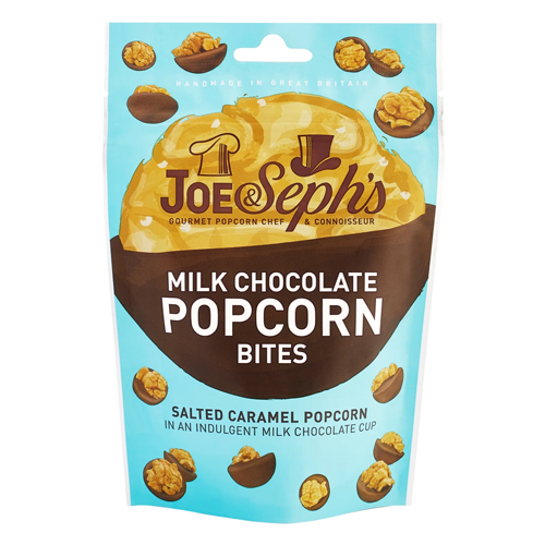 JOE & SEPH'S MILK CHOCOLATE POPCORN BITES 63G
