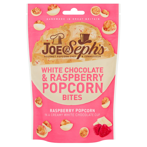JOE & SEPH'S WHITE CHOCOLATE POPCORN BITES 63G