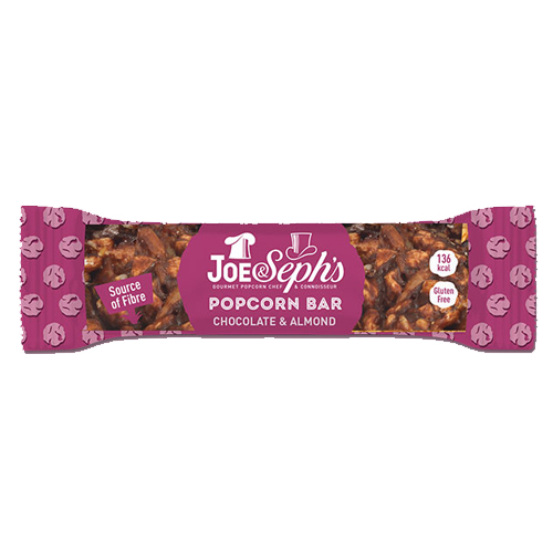 JOE & SEPH'S CHOCOLATE & ALMOND POPCORN BARS 27G