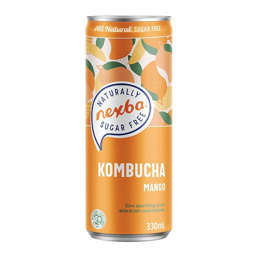 NEXBA MANGO KOMBUCHA SLEEK CAN 330ML