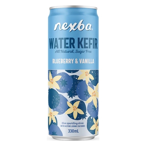 NEXBA BLUEBERRY & VANILLA WATER KEFIR 300ML