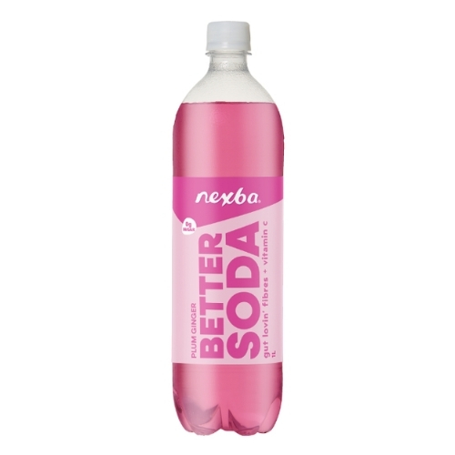 NEXBA PLUM GINGER BETTER SODA 6X 1L