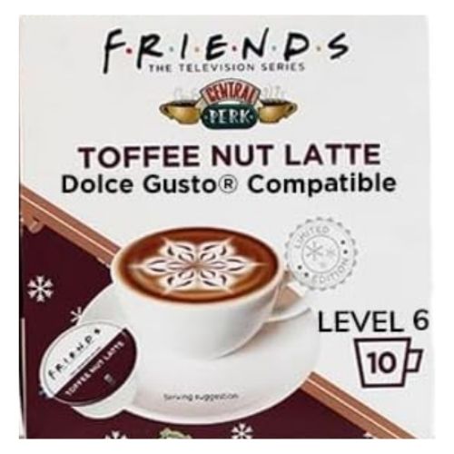 FRIENDS CENTRAL PERK DOLCE GUSTO TOFFEE NUT LATTE 10'S