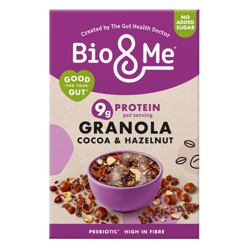 BIO & ME COCOA HAZELNUT PROTEIN BOOSTED GRANOLA 360G