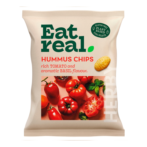 EAT REAL GRAB BAG TOMATO & BASIL HUMMUS CHIPS 45G