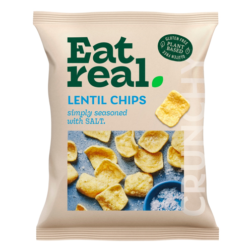 EAT REAL GRAB BAG SEA SALT LENTIL CHIPS 40G