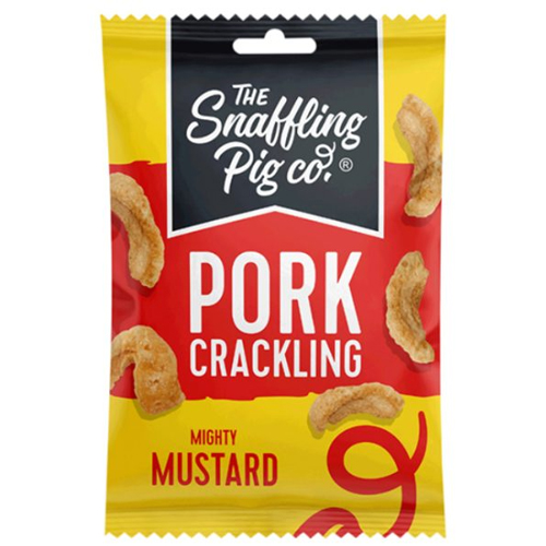 SNAFFLING PIG MIGHTY MUSTARD CRACKLING 12X 40G