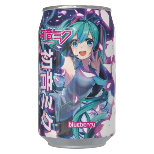 KAWAJI HATSUNE MIKU BLUEBERRY SODA CAN 330ML