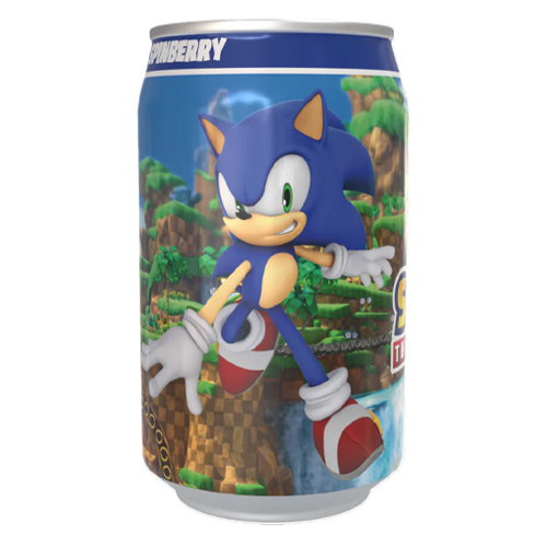 KAWAJI SONIC THE HEDGEHOG SPINBERRY BLUEBERRY SODA CAN 330ML