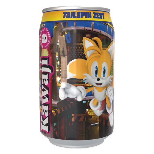 KAWAJI SONIC THE HEDGEHOG TAILSPIN ZEST ORANGE SODA CAN 330ML