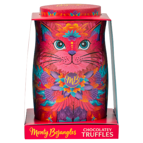 MONTY BOJANGLES CHOCCY SCOFFY NEW SUNSET SAMBA CAT TIN 135G-XMAS
