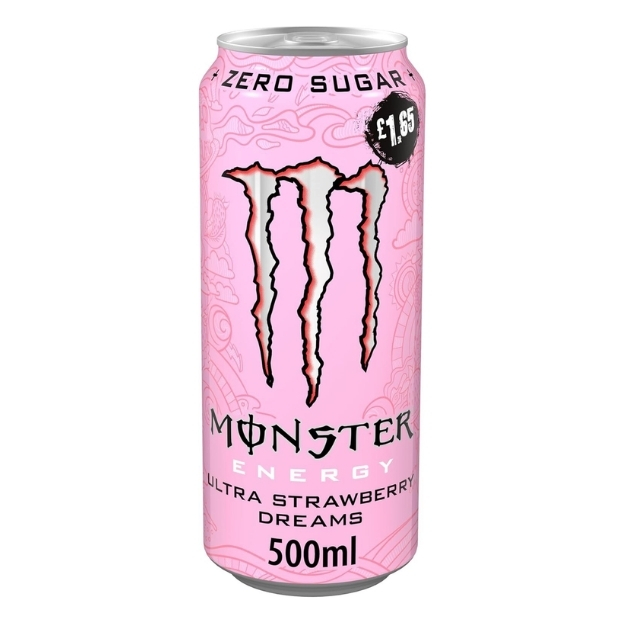 MONSTER ENERGY ULTRA STRAWBERRY DREAMS CAN PMP £1.65 500ML