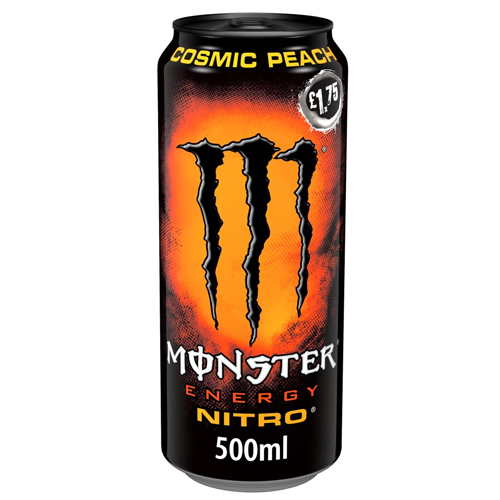 MONSTER ENERGY NITRO COSMIC PEACH CAN PMP £1.75 500ML