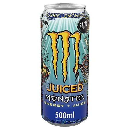 MONSTER AUSSIE LEMONADE CAN PMP £1.75 500ML