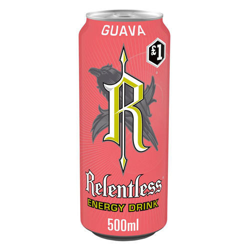 RELENTLESS GUAVA CAN PMP £1.00 500ML