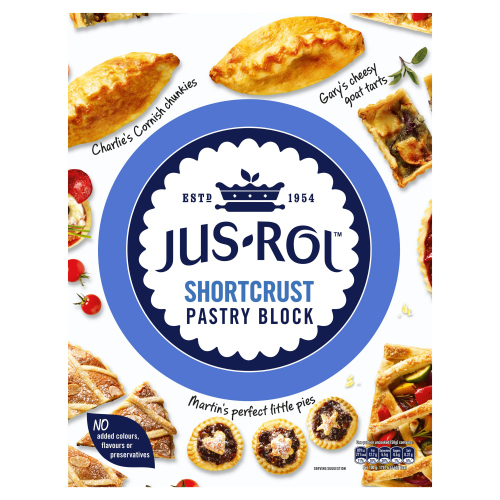 JUS.ROL SHORTCRUST PASTRY BLOCK 500G