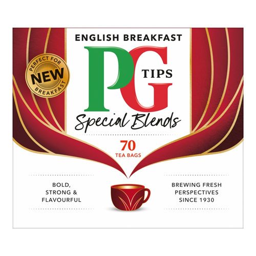 PG TIPS ENGLISH BREAKFAST TEA BAGS 70S 175G