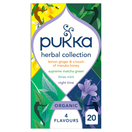 PUKKA ORGANIC TEA HERBAL COLLECTION 4 FAVOURS 20'S 29G