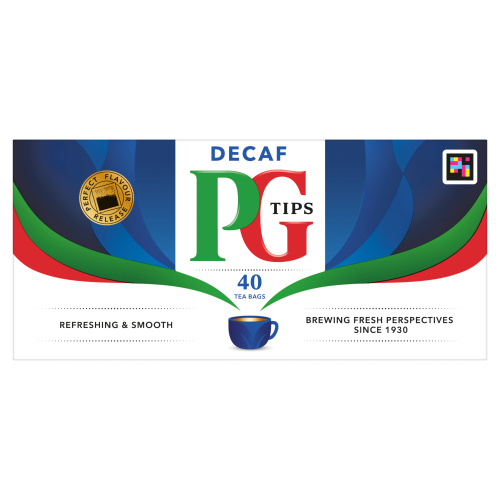 PG TIPS 40 DECAF TEA BAGS 116G
