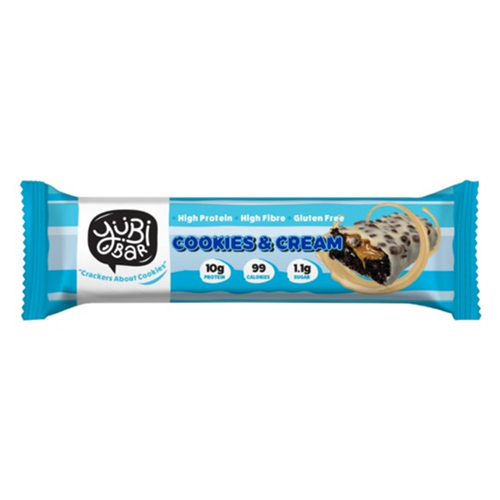 YUBI BAR COOKIES AND CREAM PROTEIN BAR 35G
