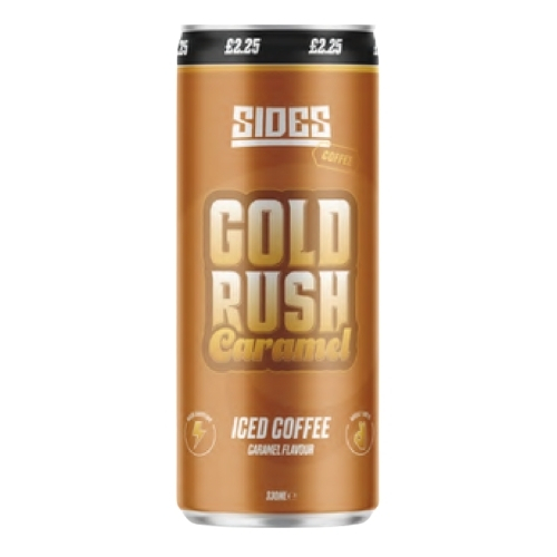 SIDES GOLD RUSH CARAMAL ICED COFFEE CAN PMP £2.25 330ML