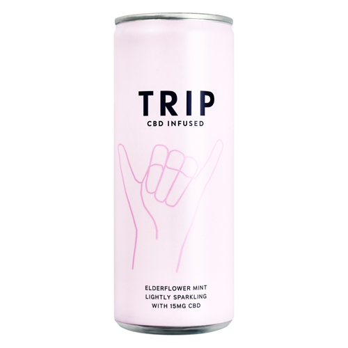 TRIP CBD INFUSED ELDERFLOWER MINT 250ML
